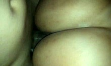 karina and lucas are fucking when condom breaks, she screams in orgasm.