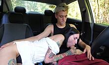 Fucked gorgeous keoki in the car and filled her mouth with cum