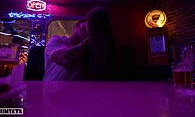 Intense nightclub toilet blowjob leads to cumshot satisfaction