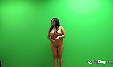 Hot busty Colombian babe begs for a deep dick sucking session 😍