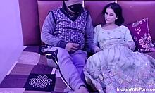 Horny indian couple in late night hotel sex