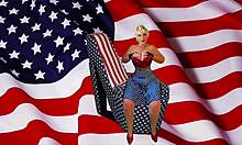 Granny Americas Fourth Of July Stick And Lick Orgasms