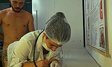 Nurse causes erection during intimate consultation in hospital.