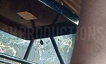 up skirt teasing an african teen slut in the park public making out