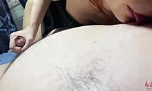 pov delivers super pleasurable sticky nipple licking and quick handjob in subjective situation, hurry to cum