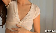 Young adult indulges in gentle softcore play