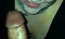 Slim young lady sucks big dick and takes massive facial