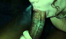 Slim young lady sucks big dick and takes massive facial