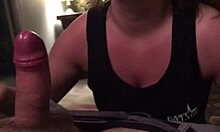 My wife came straight from work to suck my dick.