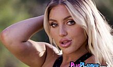 Big Ass And Perfect Big Tits Blonde Teen Kayley Gunner Posed Outdoor In Sexy Lingerie