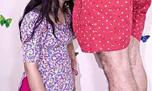 Extreme tight ass angry aunty romance with neighbour boy during electrician fault repairing with hindi audio