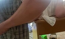 i fuck on office table in close-up view