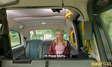 Fake taxi driver fucks friend's girlfriend roughly in vehicle with doggystyle and riding