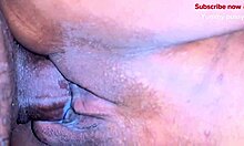 creamy pussy spreads invitingly