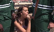 i had a fantastic treesome with a black and white guy with this beautiful girl