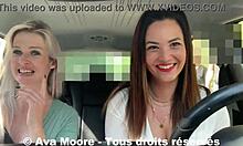 Lucky Guy Gets Sucked By Two Girls On Roadside