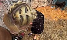 Milf Finds Wood in Forest