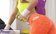 Fitnessrooms Teen Babe Gets Fucked After Her Sweaty Workout