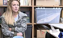 Kate Cries As Police Officer Blackmails Her Into Taking His Big Cock In The Office Scene