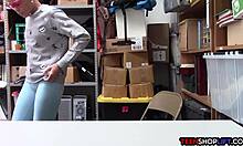 Black teen thief with camel toe busted by security guard