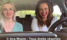 Lucky Guy Gets Sucked By Two Girls On Roadside