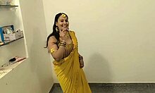 indian couple's intimate bridal function moment