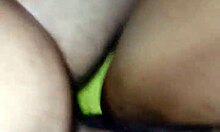 Oily wet pussy leads to intense orgasm for ebony milf wife