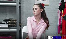 skinny shoplifter fucked hard by mall cop