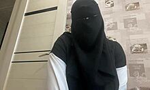 Syrian milf caresses pussy in panties 😏