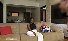 i'm an african bald model fucking the white big cock agent at casting