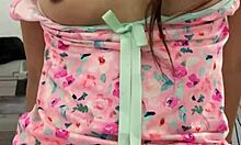 Cute Latina virgin caressed for virginity