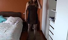 Mature Latina Dresses Seductively For Husband