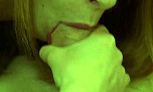 Girlfriend Performs Close-Up Handjob And Blowjob On Cock, Leading To Cumshot In Mouth