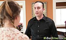 Smalltits Babysitter Suck