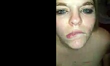 branquinha de olhos verdes chupa o cacete até beber leitinho quente 😏