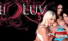 Brunette Whore Yuri Luv Teases Her Tight Pussy With Dildo