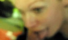 Divinity gives me a sloppy deepthroat and messy facial oops