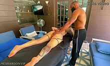 Hotwife enjoys naughty bbc massage fuck