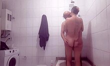 Ever watched the real sex of an amateur couple bent over in the bathroom?