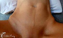 Teen Girl Gets Belly Button Filled with Sperm During Intense Fucking