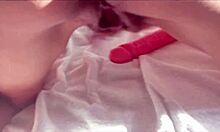 Spying on a brunette bathing a guy in feminine clothing comes in and fucks her in the pear-shaped ass and buries his cock in her anus busty and big-ass latina brunette