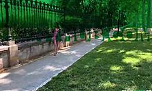 fucking the park baddie in barcelona with macarena lewis and don mulatito