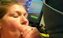 Divinity gives me a sloppy deepthroat and messy facial oops