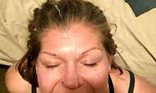 Divinity gives me a sloppy deepthroat and messy facial oops