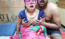 hot saree blouse sex with clear hindi audio 😍