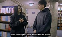 He met her at the library