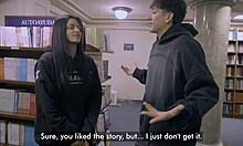 He met her at the library