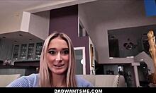 Thea Summers cums on Mike Mancini's huge cock in POV.