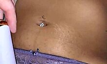 vered's wife teases with toys in purple lingerie bedroom