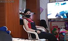 She tries on underwear in front of me, and I fuck her multiple times